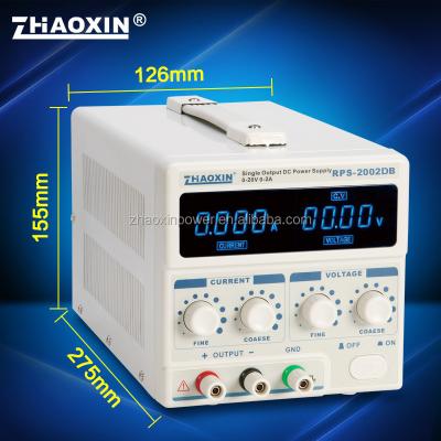 China Used in electronic industry ZHAOXIN RPS-2002DB linear DC regulated power supply with CE approved for sale