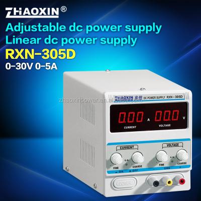 China Single Output Type ZHAOXIN RXN-305D 150W 30V 5A 278*126*154 Linear DC Power Supply for sale