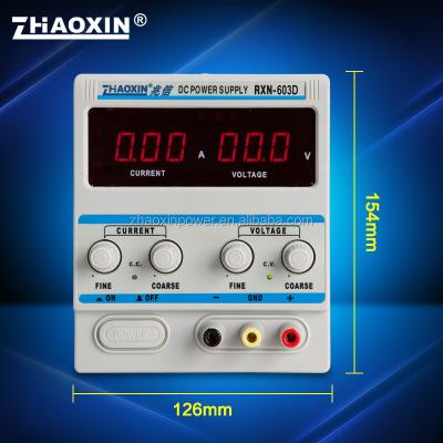 China ZHAOXIN 180W 60V 3A 278*126*154mm variable DC power supply and single output power type for sale