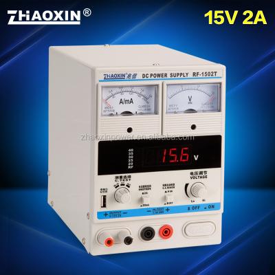 China 15V 2A ZHAOXIN RF-1502T high quality power supply for mobile phone repair 230*140*210mm for sale