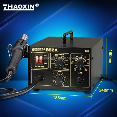 China ZHAOXIN 852A+ iron soldering desoldering soldering hot air gun 2 in 1 rework station for sale