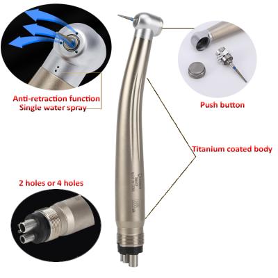 China Dental Clinic Foshan Handpiece High Quality Dental Jet Torque Head High Speed ​​Ceramic Ratio Single Push Button for sale