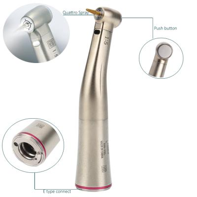 China Clinic Dental Fiber Optic Low Speed ​​E Type 1:5 vs. 1:5 Angle Dental Handpiece 1/5 Dental Handpiece for sale