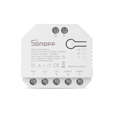 China Motor Mode / Switch SONOFF Mode Dual R3Lite 2 Band Way Wifi Smart Home Lamp Switch Module Motor Mode Connect External Inverter Smart Control for sale