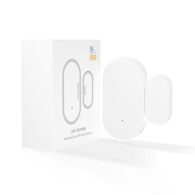 China Mini Sensor Home Alarm Support Google Alexa Wireless Home Notification ABS Woolley Zigbee Door Window Sensor Open Closed Detectors for sale