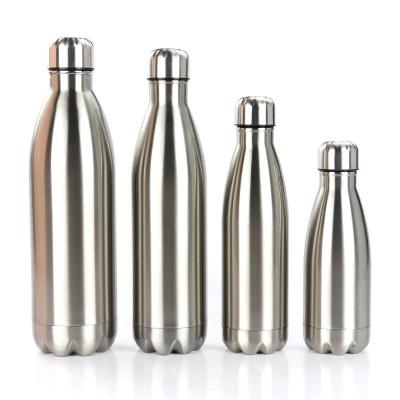 China Custom Business Logo 1000ml Large Capacity Vacuum Flask 1L Stainless Steel Water Bottle Double Walled Cola Shaped for sale