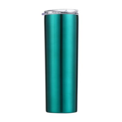 China Sustainable 20 Oz Lean Stainless Steel Double Wall Tumblers Insulated Upright Water Cups Wine Tumbler for sale