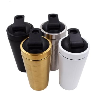 China Sustainable Custom Wholesale Logo Shakes Stainless Steel Water Bottle Shaker Cup For Outdoor Sports for sale