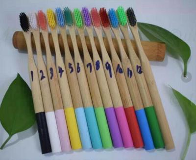 China Private Label OEM 100% Eco Disposable Wholesale Biodegradable Organic Bamboo Toothbrush for sale