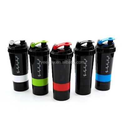 China Sustainable Hot Selling Plastic Sports Drinks Food Grade Shaker Bottle Sports Water Bottles Gym For Fitness for sale