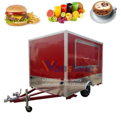 China Good quality with reasonable price economical street fast food vending cart coffee cart bakery food trailer for sale