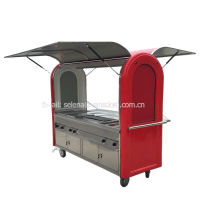 China Small vegetable processing factory food kiosk for sale hand push food cart for sale for sale