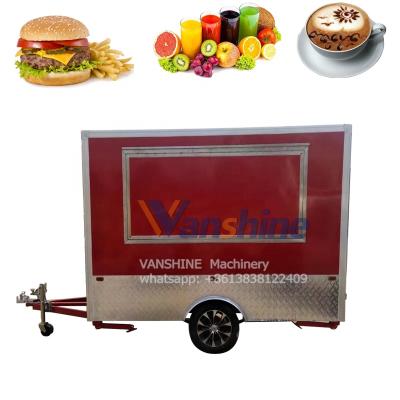 China Good quality with reasonable price customizable mobile food vending car cafe food cart coffee trailer for sale for sale