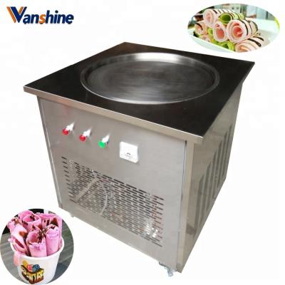 China Snack factory premium pan foll flat fry ice cream making machine with competitive price for sale