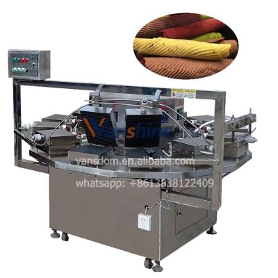 China Continuous Automatic Feeding Automatic Egg Roll Making Machine Waffle Cup Machine Waffle Machine Price for sale