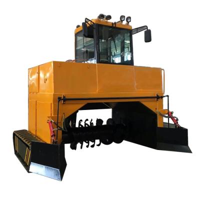 China Self Propelled Organic Waste Composting / Bio Fertilizer / Fertilizer Compost Crawler Turning Machine for sale