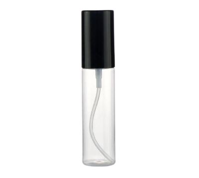 China 30ml Cosmetic Bottle Small Travel Spray Portable Perfume Spray Bottle, High End Cosmetics Sub Bottle, Large Transparent PET Black Cover for sale