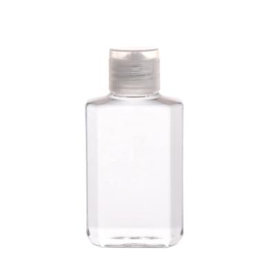 China Factory Stock 60ml Clean Liquid Hand Sanitizer Gel Clamshell Transparent Octagonal Bottle for sale