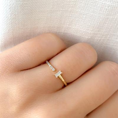 China FASHIONABLE Popular Style 925 Sterling Silver Dainty Zircon Rings Jewelry For Women for sale