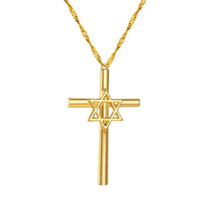 China Wholesale Custom Gold Plated Evil Eyes FASHIONABLE Jewelry S925 Sterling Silver Cross Pendant Necklace 18k Lock Pendant Necklace for sale