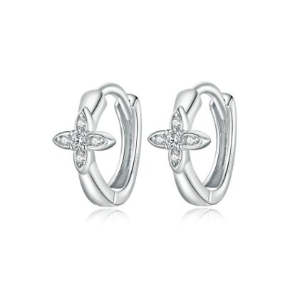 China 2022 Newest Design Platinum Fashion Cute Sterling Silver Stud Earrings for sale