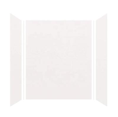 China Contemporary Expressions 3-Panel Bathroom Shower Wall Kit, 36 in L x 60 in W x 72 in H, White for sale