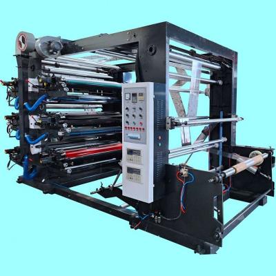 China Factory Price 6 Color Flex Plastic Paper Bag Printing Flexo Printing Machine for sale