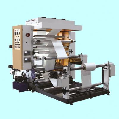 China Professional Factory Small Flexographic Printer 2 Colors Plastic Bag Making Machine for sale