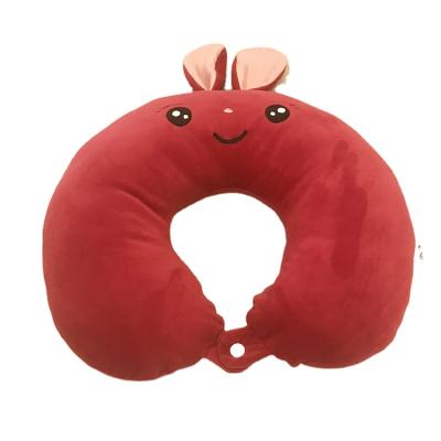 China Customizable Animal Neck Travel Pillow Animal Travel Neck Pillow U Shape Neck Pillow Rabbit for sale