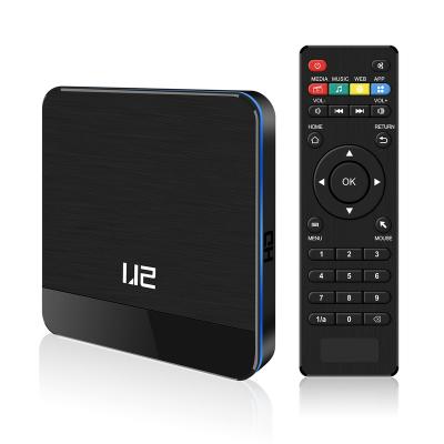 China Android 11 Android TV Box Decodificador Digital TV 4GB 64GB Amlogic S905X3 U2 4K Smart TV Box Set Top Box for sale