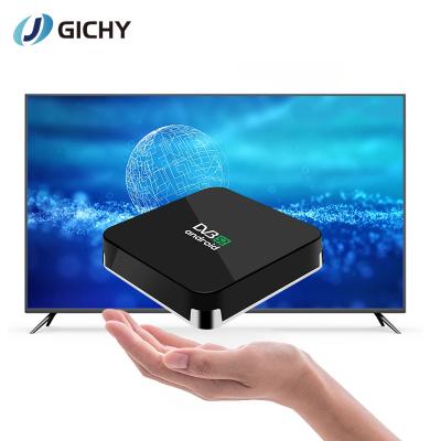 China 4GB 8GB RAM 64GB 128GB RAM ROM Combo dvbs2 4K HDR Android 11 TV Box Media FTA DVBS2 Hybrid Satellite TV Receiver for sale