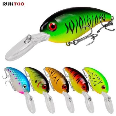 China ABS Plastic Crank Bait Runtoo Good Artificial Eyes Catch Swimming Action Fishing Lures for sale