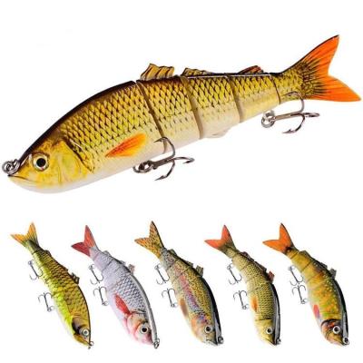 China Runtoo 260mm Artificial Fishing Lure 177g 3D ABS Multi Joint Printing Realistic Hard Slip Swimbait Swimbait For Pike for sale