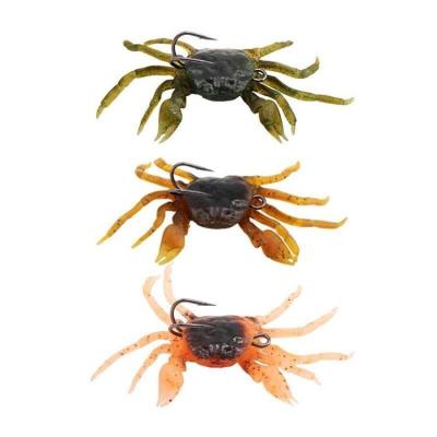 China Soft Silicone RUNTOO 130mm Crab 33.5g Lure Jig Head PVC Bait Red Crab Bionic Fishing Lures for sale