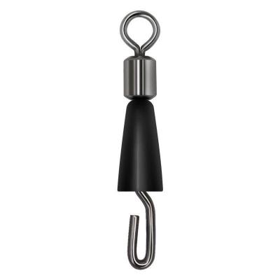 China High Strength Stainless Steel+Silica Gel RUNTOO Carp Fishing Quick Spinner Change Snap Hook Clip Swivel Connector Fishing Tackle for sale