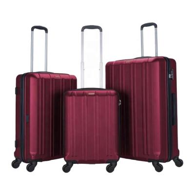 China Wholesale Customized Product Fashionable Women Men Kids 3 PCS ABS Suitcases Trolley Travel Bags Luggage 3 Piece Sets for sale