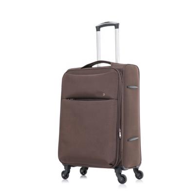 China Fashionable Wholesale Product Soft Fabric 20/24/28 Suitcase Customized Airwheel Valigia Trolley Luggage Set for sale