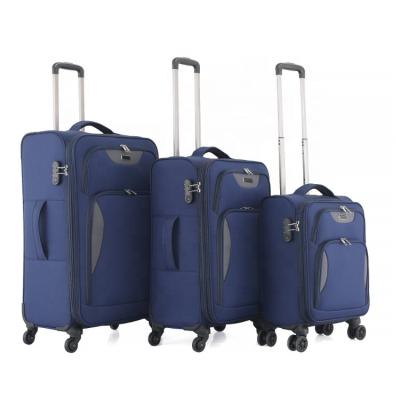 China Fashionable High Quality Light Weight Soft Luggage Set 20/24/28 Suitcase Soft Shell Luggage for sale