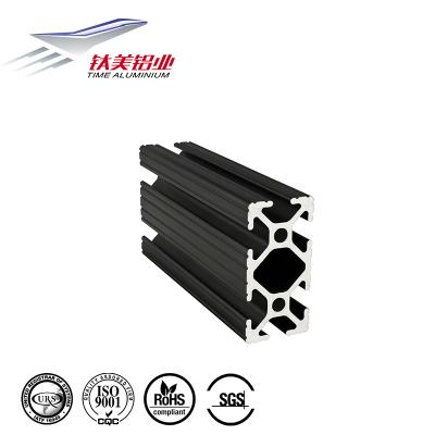 China Decorations black high quality T-slot 30*30 aluminum profile t slot rail for 3D printer machine for sale