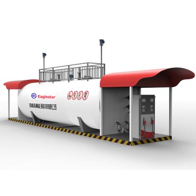 China Fuel Refilling Station Gasoline Fuel Station Contain Storage Tank for sale