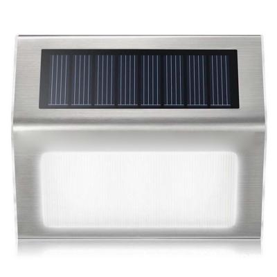 China Garden Outdoor Waterproof Silver Wireless Motion Sensor Solar Wall Light Night Light For Garden for sale