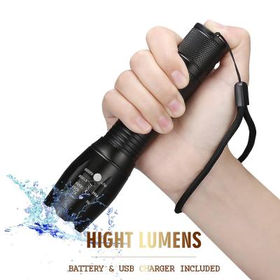 China Zoomable Led Light High Power Tactical Flashlight G700 XML T6 Mini Linterna De Led Zoomable Waterproof Portable Rechargeable Torch Light for sale