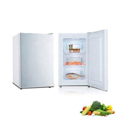 China Hot Sale 75L Hotel Product Small Single Door Mini Fridge Freezer Upright Freezer 220V for sale