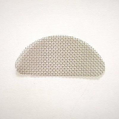 China SS 304 Stainless Steel Mesh Screen Net Filter Disc D Shape Durable Single Layer Filter for sale