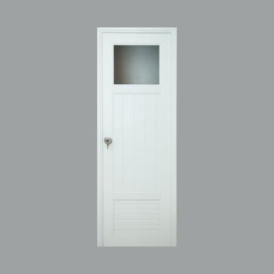 China Waterproof Fully Finished American Style Wood Doors PVC Modern Design Cheap Interior Bedroom Door for sale