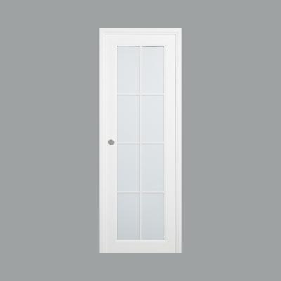 China Quality Waterproof PVC Interior Super White Wood Door Cheap Steel Panel Bedroom Steel Wood Doors for sale