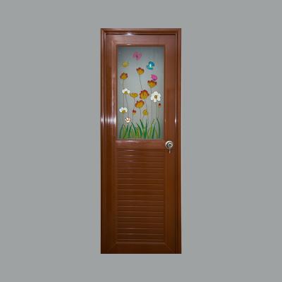 China China Door Design Upvc/PVC Door Design Upvc Casement Door Waterproof Modern Single Glazing Single Glazing Kitchen Bathroom Door for sale