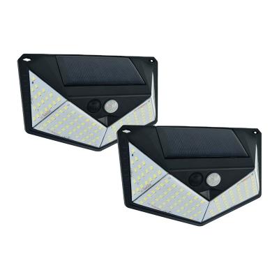 China Solar Power Outdoor Lighting 110 LED 5W Outdoor Lighting Wall Lamp Mounted Motion Sensor Solar Powered Garden Lights for sale