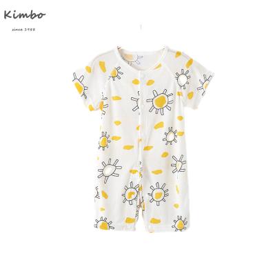 China Summer Comfortable Breathable Romper Newborn Short Sleeve Baby Romper Clothes for sale