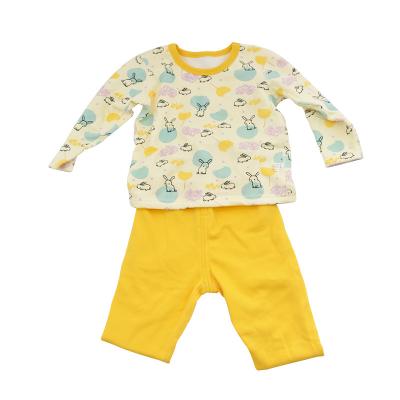 China Eco-friendly Soft Breathable Muslin Fabric Custom Pajamas For Baby Boy And Girl for sale